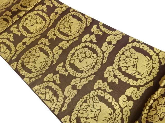 JAPANESE FUKURO OBI / WOVEN ROUNDEL